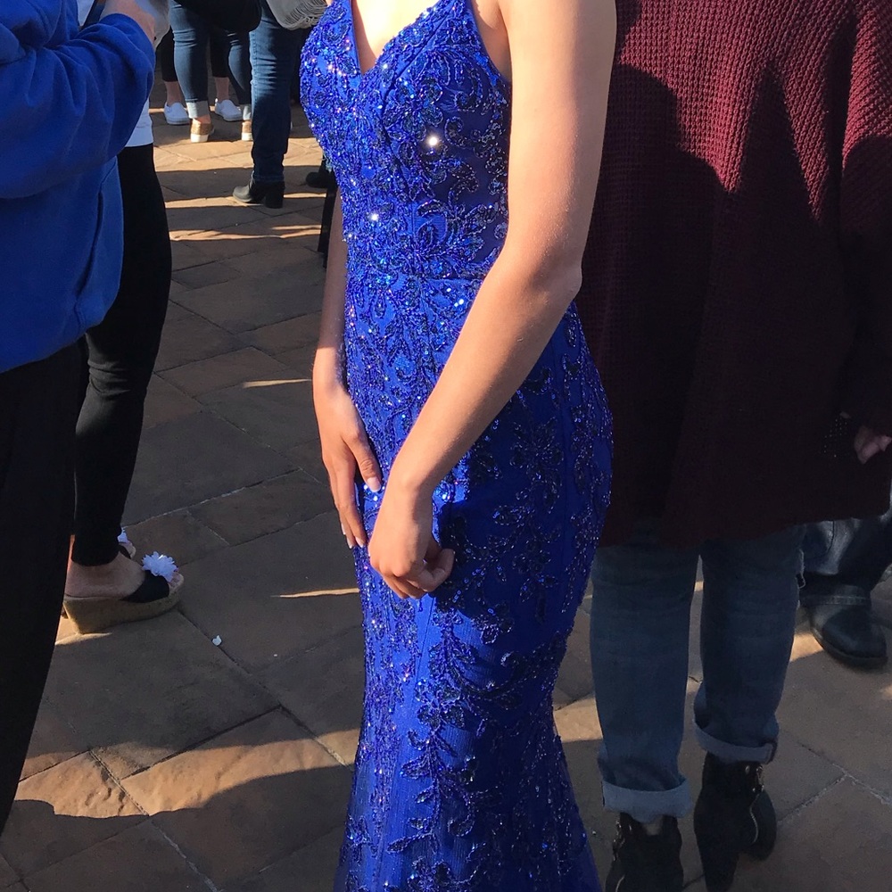 Ellie Wilde Prom Dress Royal Blue